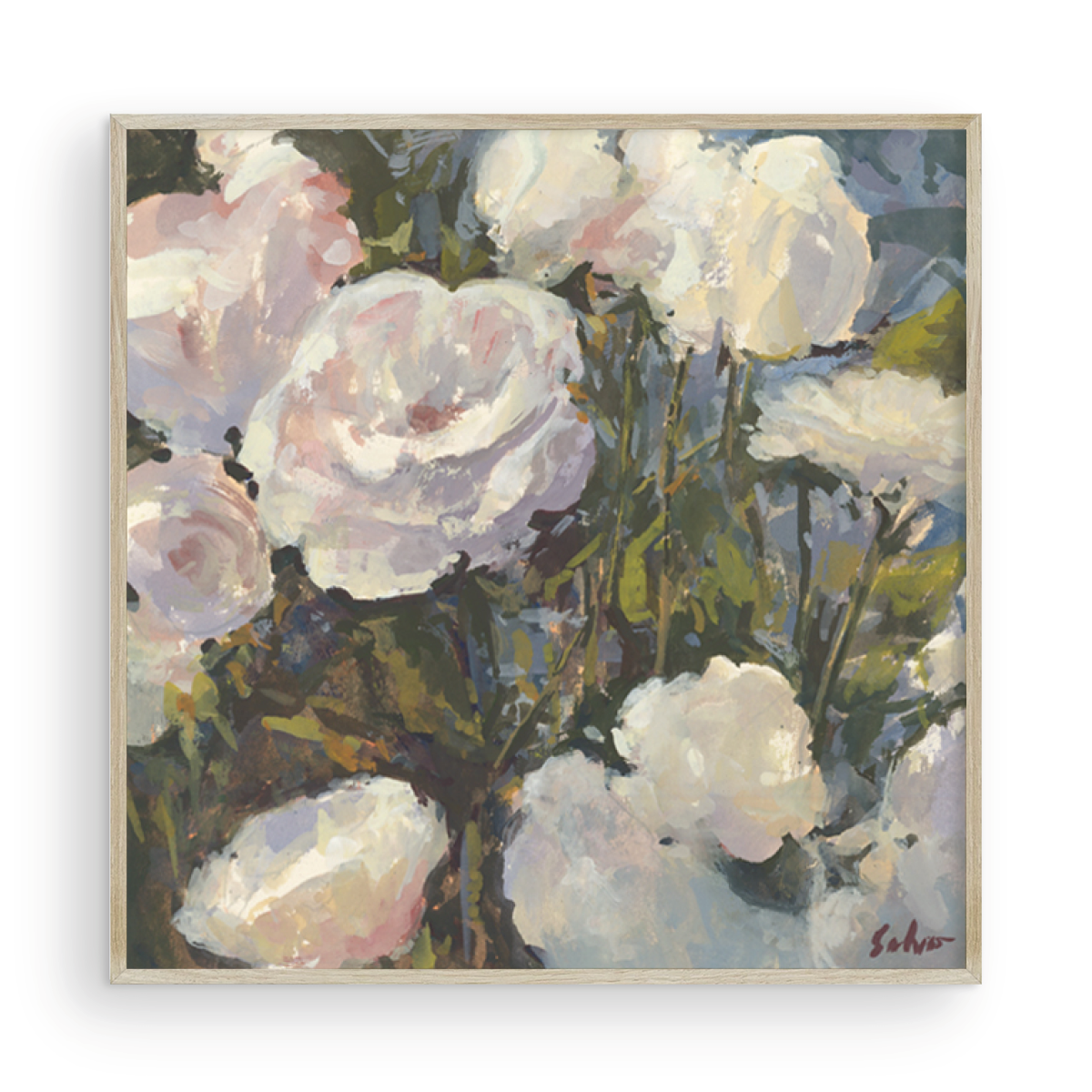 August White Roses